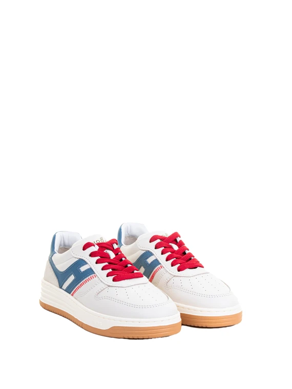 Sneaker H630 blu rosso in pelle