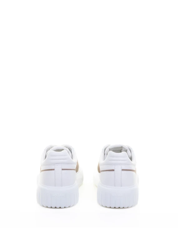 Sneaker H-Stripes uomo in pelle