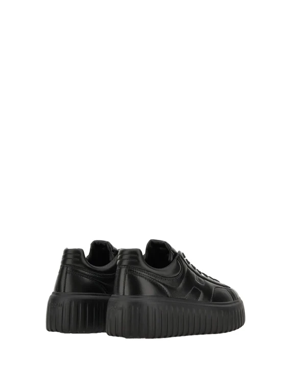 Black nappa sneakers