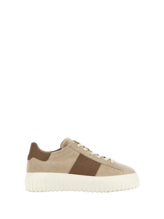 Sneakers in pelle scamosciata