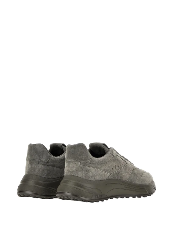 Sneakers in pelle scamosciata grigio