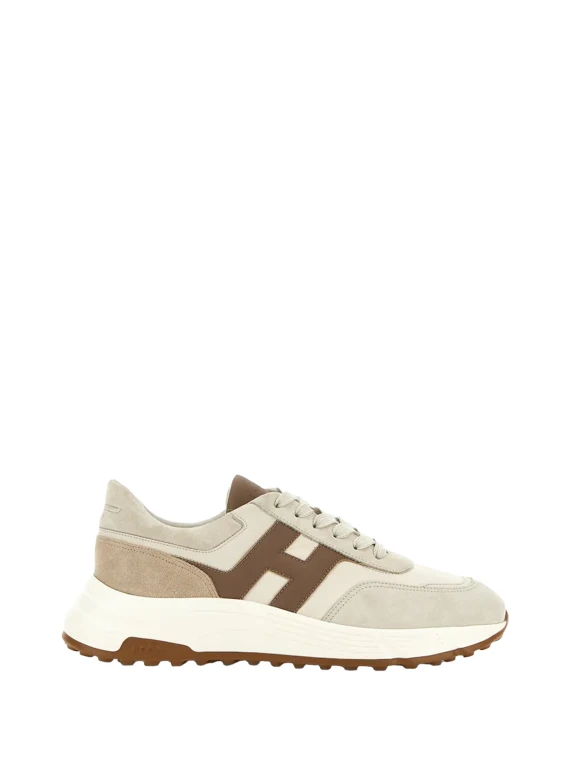 Sneakers in pelle scamosciata