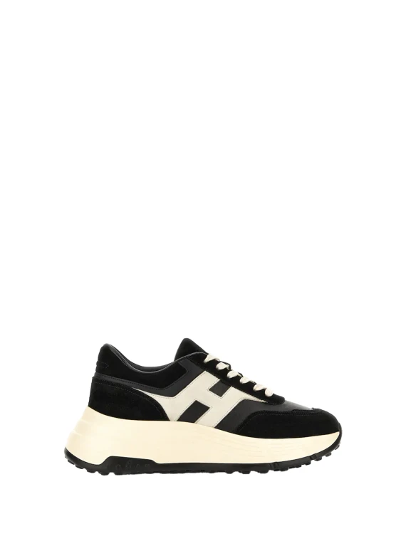 Sneakers in pelle scamosciata nero