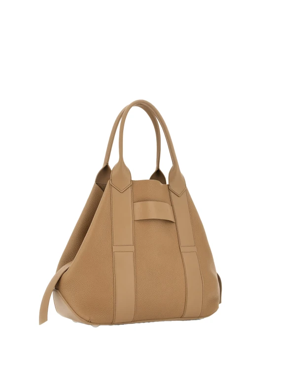 Shopping bag Script Media  in pelle martellata