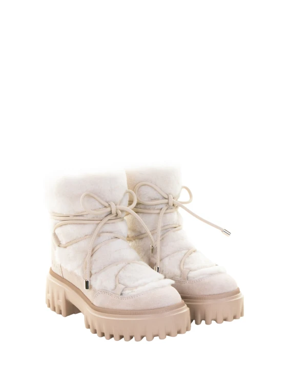 Stivaletto donna in pelliccia