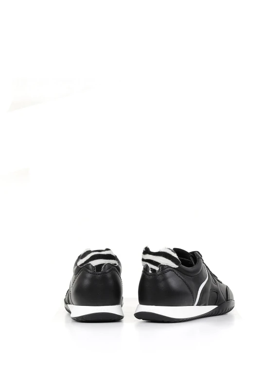 Olympia-z sneaker in black leather