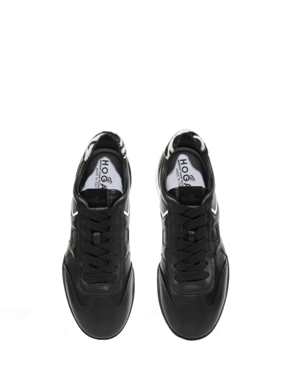 Olympia-z sneaker in black leather