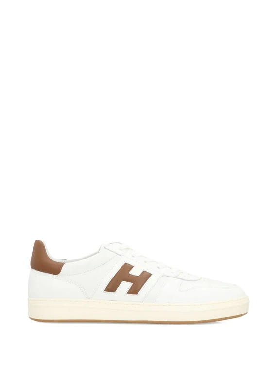 Sneakers H-Tv Bianco e Marrone