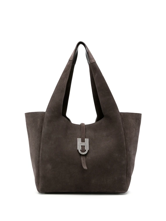 Borsa Donna Shopping in Pelle Scamosciata Hogan