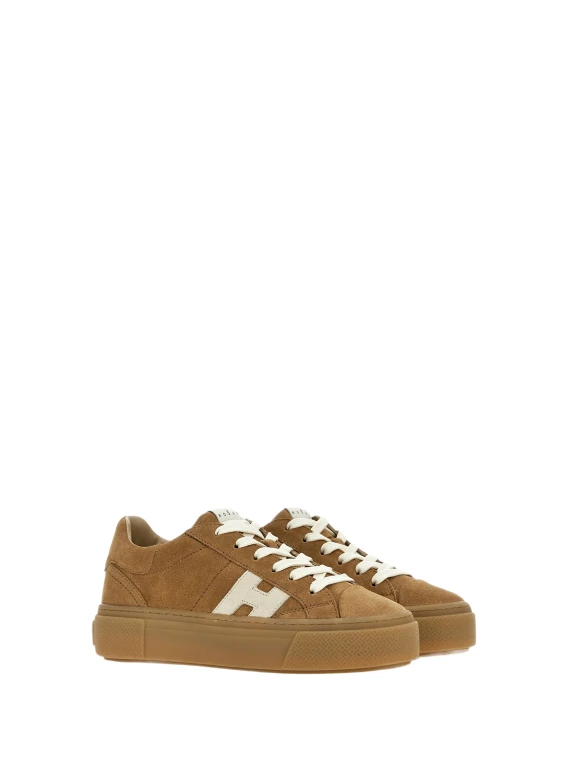 Sneakers New Cassetta Beige e Panna Hogan