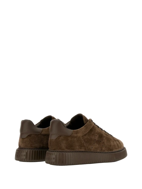 Sneakers H-Stripes Brown in Suede