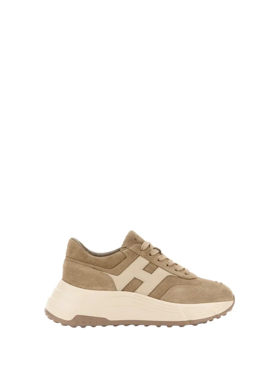 Sneakers Hi-Fi in Camoscio Beige