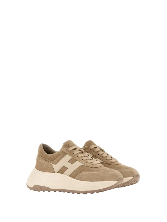 Sneakers Hi-Fi in Camoscio Beige