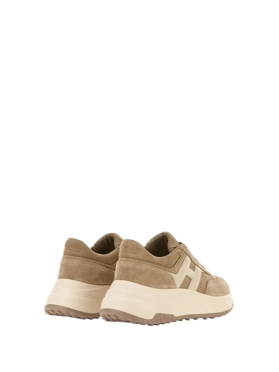 Sneakers Hi-Fi in Camoscio Beige