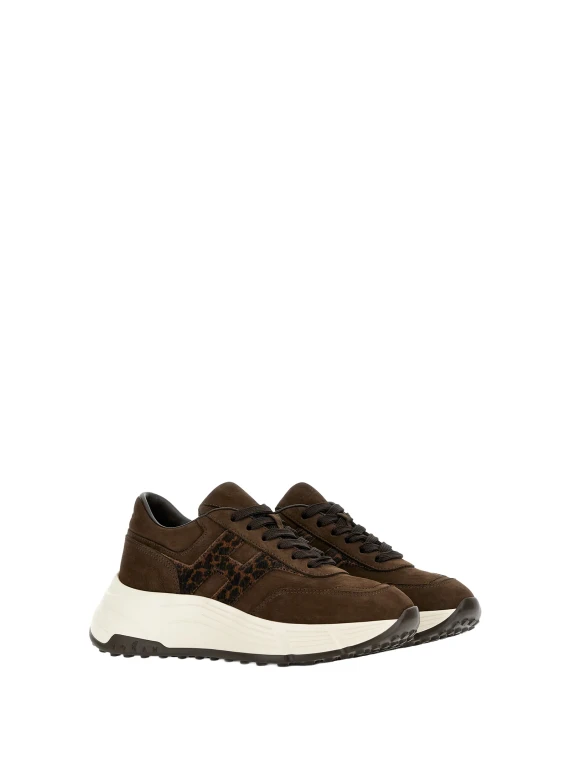 Sneakers Hi-Fi da Donna, Marrone