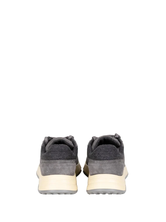 H-Stripe Low-Top Sneakers in Gray