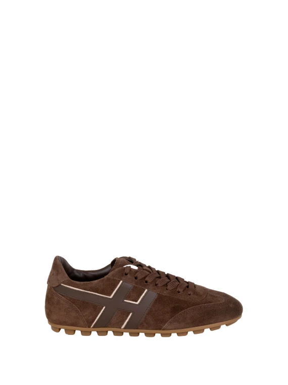Sneakers in Pelle H693 Testa di Moro
