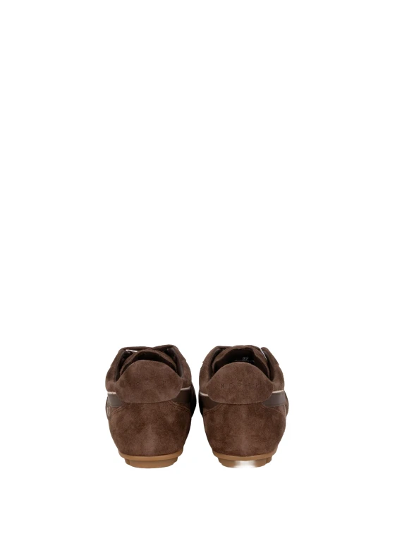 Dark Brown H693 Leather Sneakers Hogan