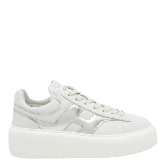 White H-Stripes Sneakers