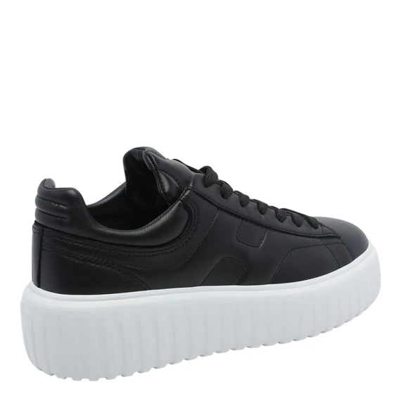 Black H-Stripes Logo Sneakers