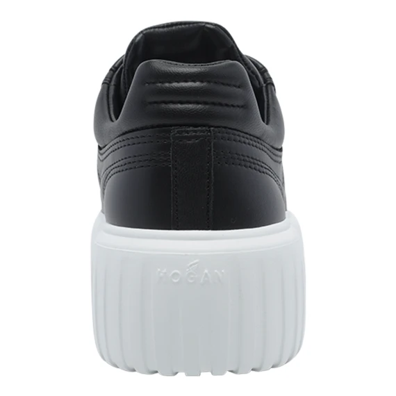 Black H-Stripes Logo Sneakers