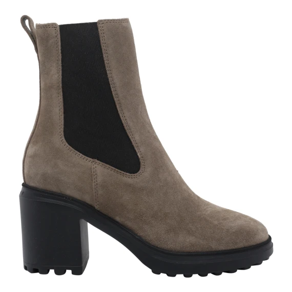 Stivaletti Chelsea H724 in pelle scamosciata beige Hogan