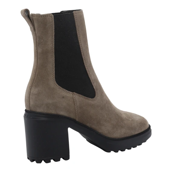 Stivaletti Chelsea H724 in pelle scamosciata beige Hogan