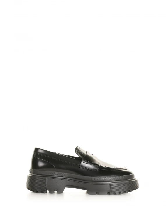 H619 loafer in leather
