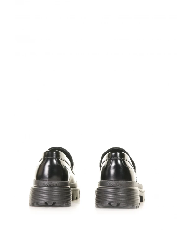 H619 leather loafer