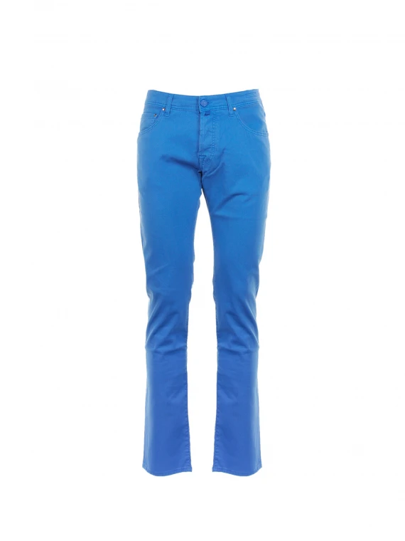 Pantaloni slim fit azzurro