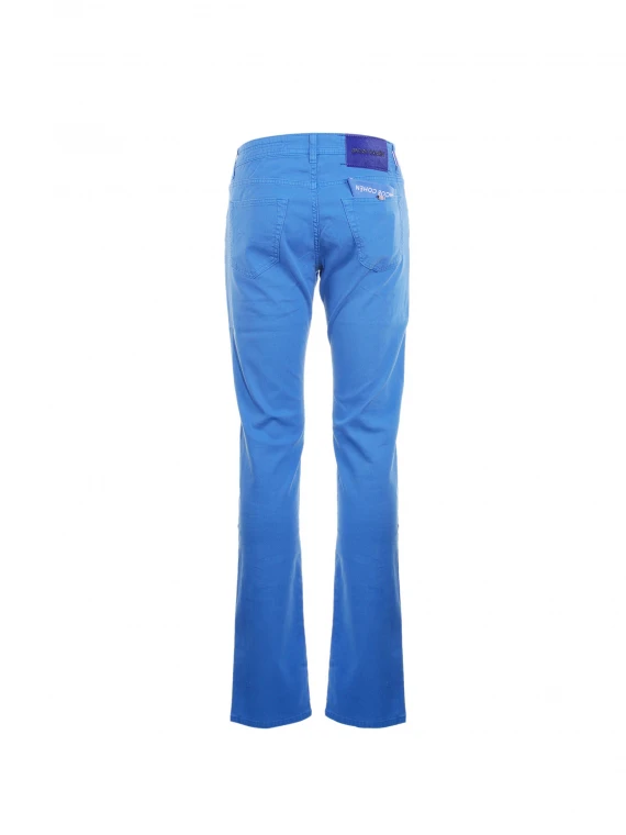 Pantaloni slim fit azzurro