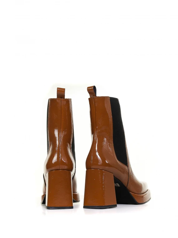 Naplack Ankle boot with platform and heel