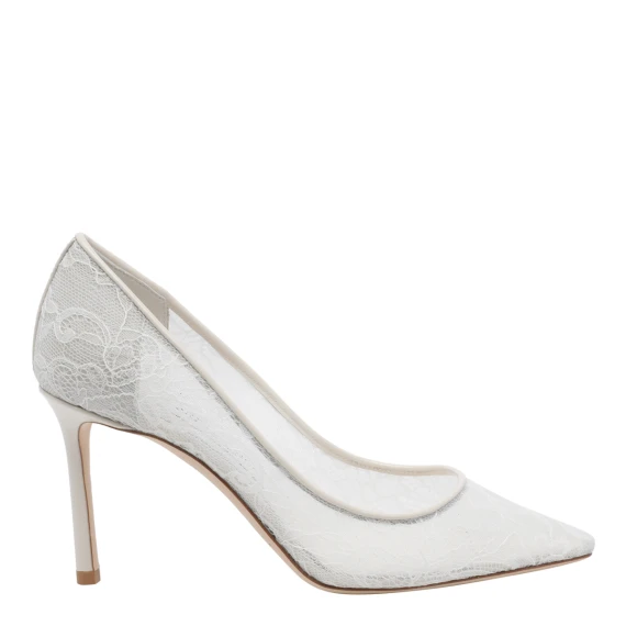 Scarpe con Tacco Bianco