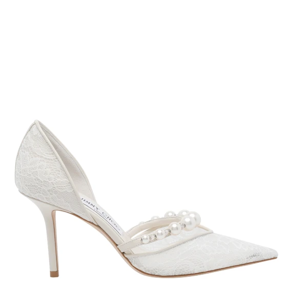 Scarpe con Tacco Bianco