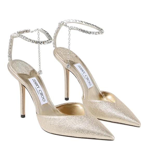 Scarpe con Tacco Gold