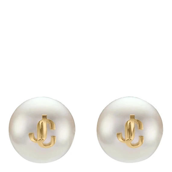 Orecchini a bottone con perle maxi