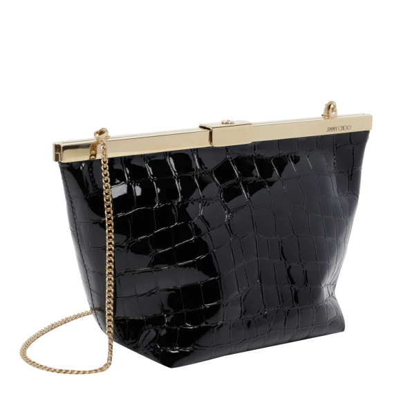 Black Ganache Clutch Bag Jimmy Choo