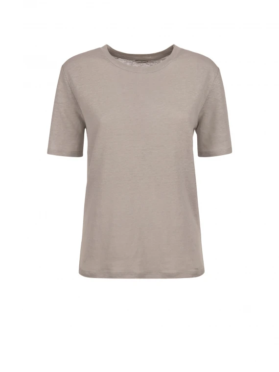 Gray linen T-shirt