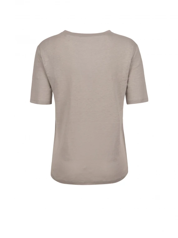 Gray linen T-shirt