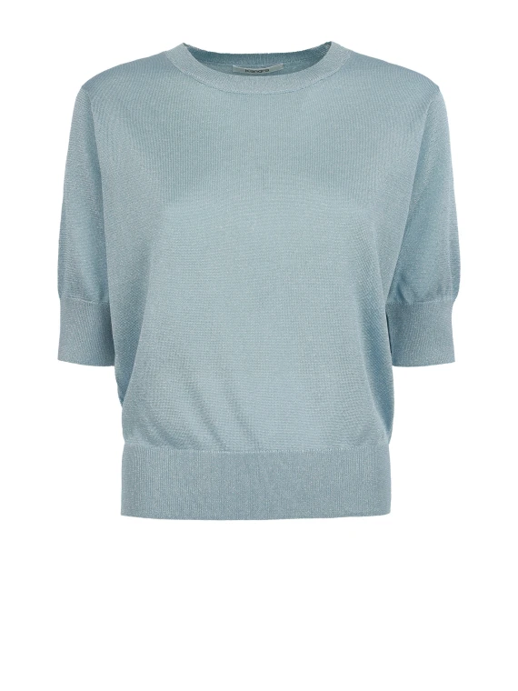 Maglia girocollo azzurra