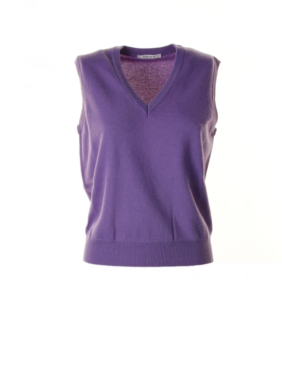 Purple sleeveless shirt
