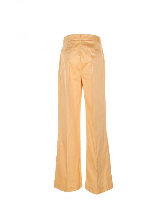 High-waisted wide leg trousers