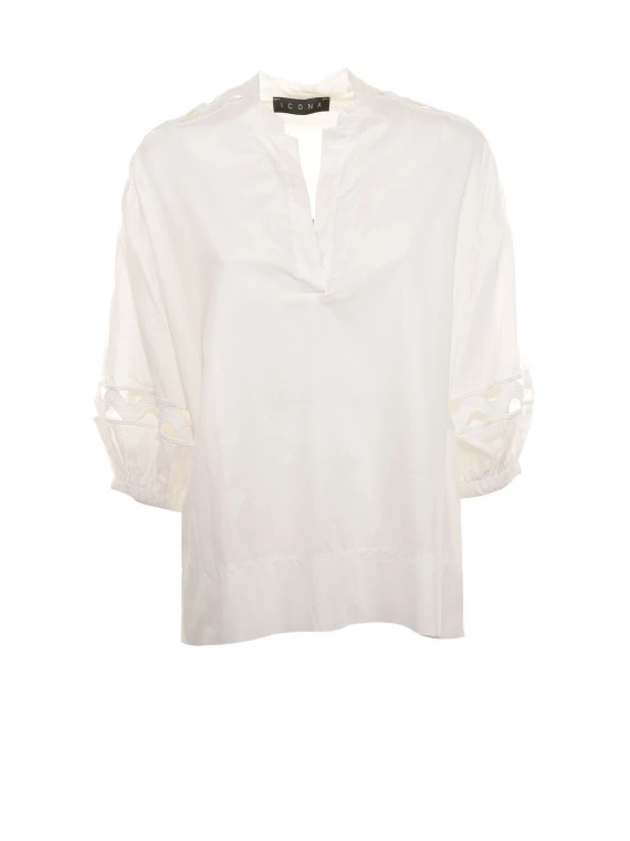 Shirt with shoulder and sleeve openings