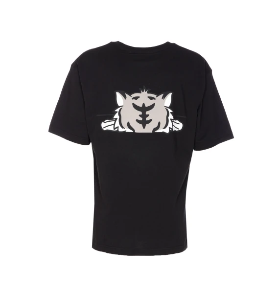 KENZO HAPPY TIGER EMBROIDERED OVERSIZE T-SHIRT
