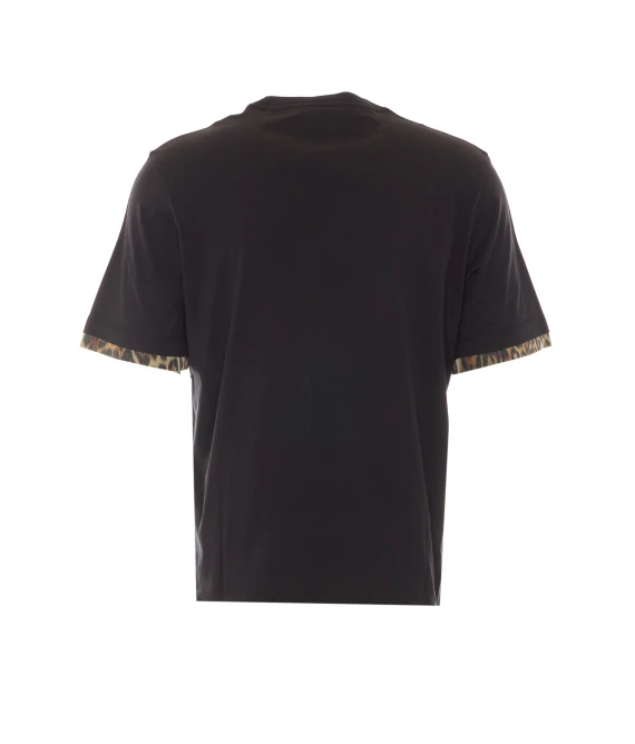 T-shirt nera in cotone LANVIN