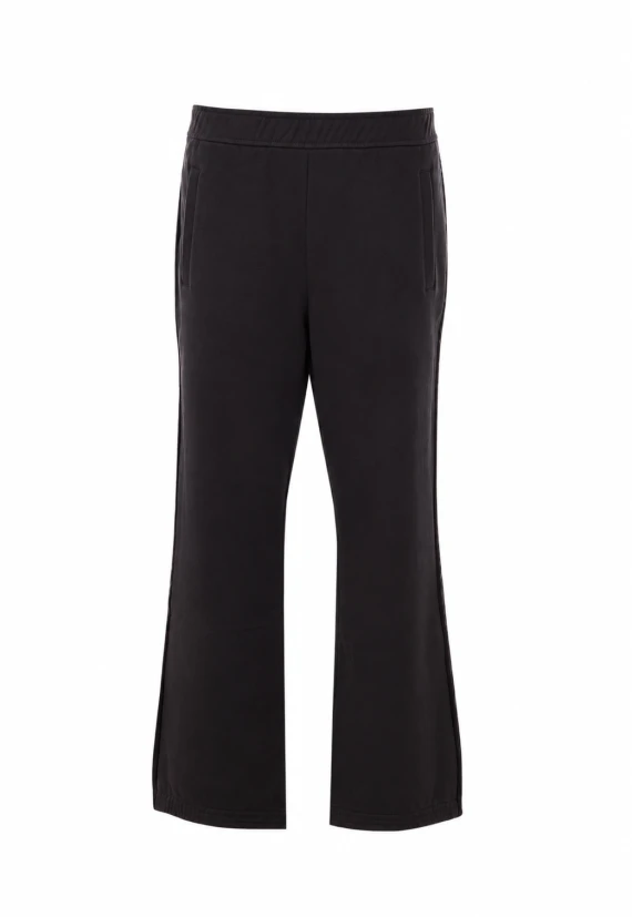 Pantaloni neri a gamba dritta