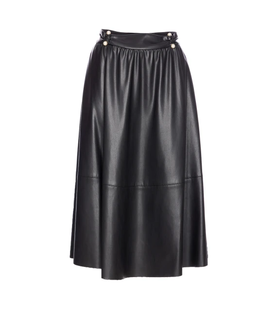 FAUX LEATHER SKIRT