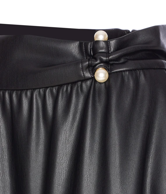 FAUX LEATHER SKIRT