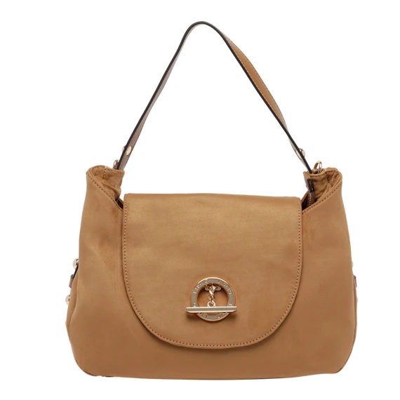 Borsa beige con patta