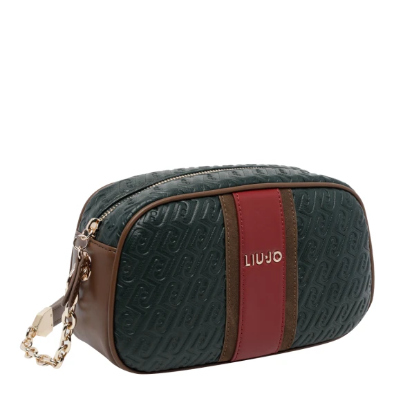 Borsa a tracolla marrone e verde scuro Liu Jo